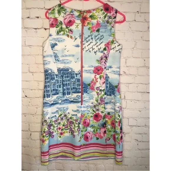 Gabby Skye Women's Shift Dress Floral Venice - Picture 5 of 10